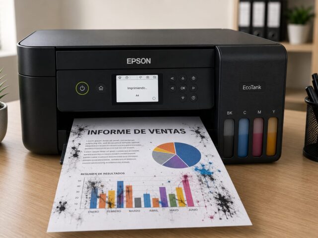¿Por Qué Mi Impresora Epson Mancha las Hojas? Causas, Diagnóstico y Soluciones